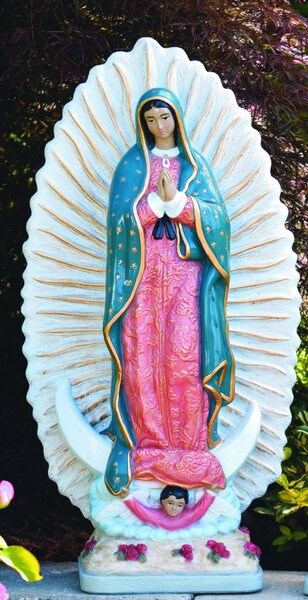 Large Our Lady Of Guadalupe Statue 32" High